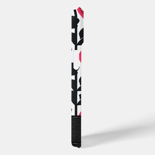 Boho花はっきりした柄モノグラム Case-Mate iPhoneケース (裏面 / 右)