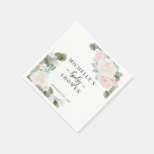 Boho花冬の赤ちゃんシャワー スタンダードカクテルナプキン (角)