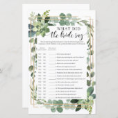 Boho花嫁は何と言ってゲームは多肉的だった (正面/裏面)