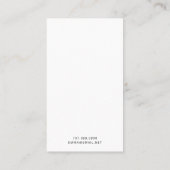 Boho花模様イヤリングジュエリーディスプレイカード コーリングカード (裏面)