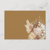 Boho花模様ベビーシャワーおむつラッフル エンクロージャーカード (裏面)