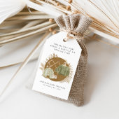 Boho花模様ベビーシャワー ギフトタグ