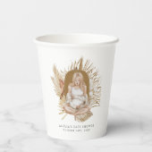 Boho花模様ベビーシャワー 紙コップ (裏面)