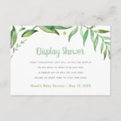 Boho葉シャワなしギフトラップ要求 エンクロージャーカード (正面)