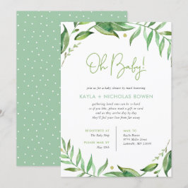 Boho葉Baby Shower by Mail 招待状