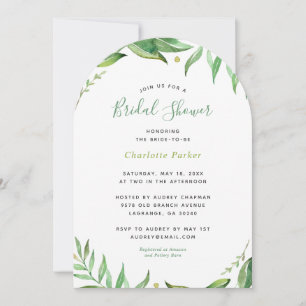 Boho葉Bridal Shower Invitation 招待状