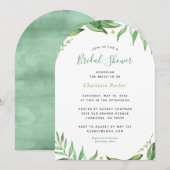 Boho葉Bridal Shower Invitation 招待状 (正面/裏面)