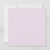 Boho薄紫フローラ結婚式の日付を保存 セーブザデート (裏面)