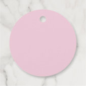 Boho薄紫ワイルドフラワーベビーシャワー フェイバータグ (裏面)