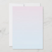 Boho薄紫装飾用レズ結婚ビアン 招待状 (裏面)