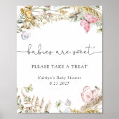 Boho蝶のベビーは甘い取り扱い ポスター (正面)