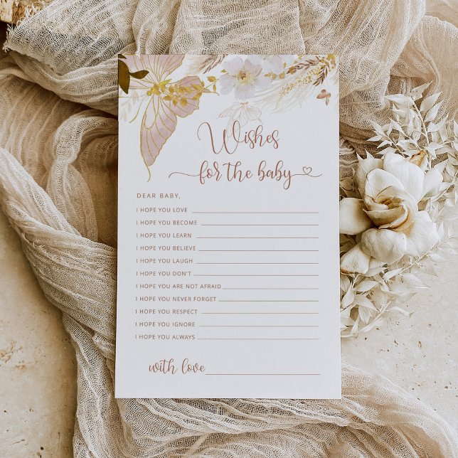 Boho蝶の赤ちゃんシャワーがベビーを願う (クリエイターアップロード済み)