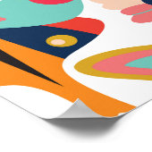 Boho蝶：シームレスな壁紙パターン。 ポスター (角)