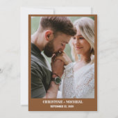 Boho西エレガントカウボーイカップルのショー 招待状 (裏面)