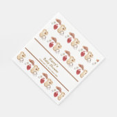 Boho西素朴カウボーイ服ベビーシャワー スタンダードランチョンナプキン (角)