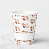 Boho西素朴カウボーイ服ベビーシャワー 紙コップ (左)