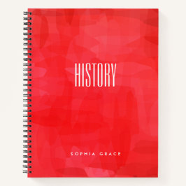 BOHO赤い水の色の主題 ノートブック