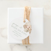 Boho赤ちゃんポップ・アートのがシャワー彼女はポップメッセージカード フェイバータグ (インサイチュ)