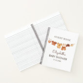 Boho赤ちゃん服ベビーシャワーゲストブック ノートブック (内部)