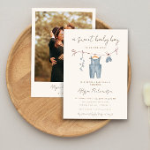 Boho赤ちゃん服甘い男の赤ちゃん赤ちゃんシャワー 招待状