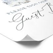 Boho赤ちゃん服Boy赤ちゃんシャワーゲストブックサイン ポスター (角)