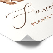 Boho赤ちゃん服Boy赤ちゃんシャワー好意サイン ポスター (角)