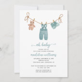 BOHO赤ちゃん服Boy Oh赤ちゃんシャワー招待状 招待状 (正面)