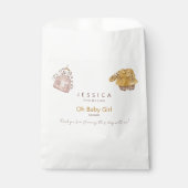 Boho赤ちゃん服Oh赤ちゃん女の子シャワー好意バッグ フェイバーバッグ (正面)