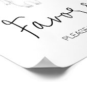 Boho赤ちゃん衣赤ちゃんシャワーの好意 ポスター (角)