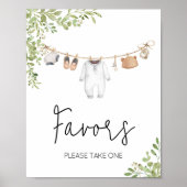 Boho赤ちゃん衣赤ちゃんシャワーの好意 ポスター (正面)