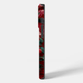 Boho赤の美的フローラ背景 Case-Mate iPhoneケース (裏面 / 左)