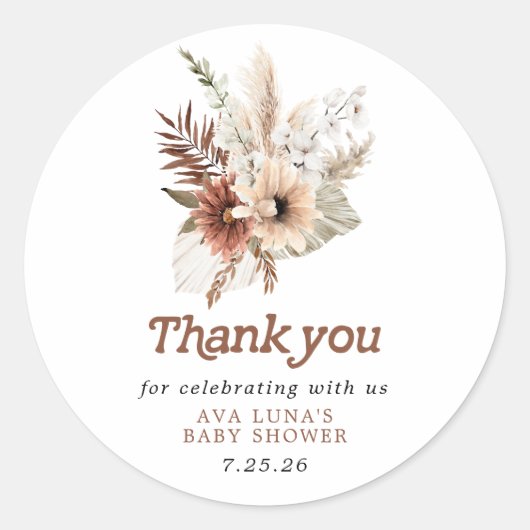 Boho赤男女兼用ちゃんシャワー ラウンドシール (正面)