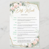 Boho赤面と緑の金ゴールドダーティーマインドのゲーム (裏面)