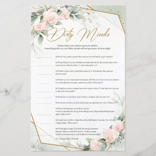 Boho赤面と緑の金ゴールドダーティーマインドのゲーム (正面)