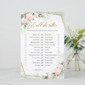 Boho赤面と金ゴールドと緑は彼女が好き (スタンド正面)