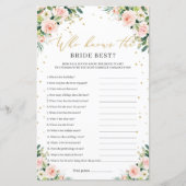 Boho赤面ピンクフローラは花嫁を知ってい最高のる (正面)