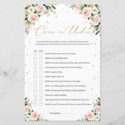 Boho赤面ピンクフローラ金ゴールドオーバーまたはゲーム中 (正面)