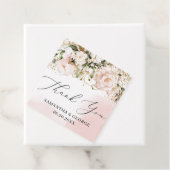 Boho赤面ピンク金ゴールドフローラ結婚書道 フェイバータグ (インサイチュ)