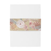 BOHO赤面フローラパンパズグリ結婚ーンリークラフト 招待状ベリーバンド (裏面例)