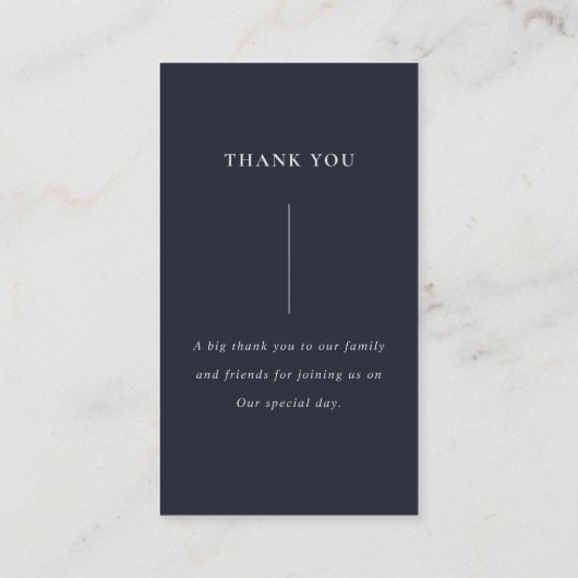 BOHO赤面フローラフェザー結婚アントラーありがとう 名刺 (裏面)