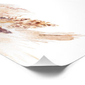 Boho赤面フローラ座席表ポスター フォトプリント (角)