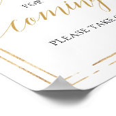 Boho赤面感謝していピンクフローラ来のサイン ポスター (角)