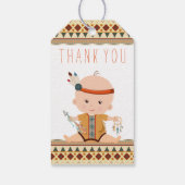 Boho部族の赤ちゃんシャワーギフトラベル ギフトタグ (裏面)