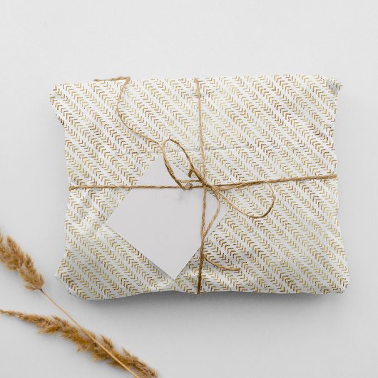 Boho部族金ゴールド矢印パターン 薄葉紙