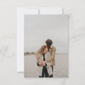 Boho野生の花結婚の写真QR RSVP (裏面)