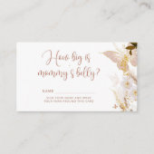 Boho金ゴールドバタフライどのように大きいママの腹 エンクロージャーカード (正面)