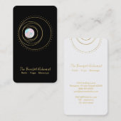 *~* Boho金ゴールド幾何学曼荼羅神聖図形 名刺 (正面/裏面)
