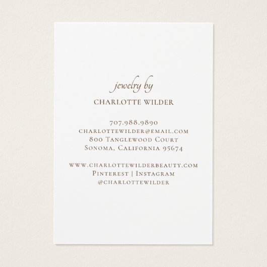 Boho金ゴールド日が差すこと円環状ディスプレイカード (裏面)