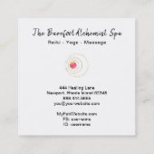 *~* Boho金ゴールド聖地ルナ月月 スクエア名刺 (裏面)