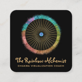 *~* Boho金ゴールド聖域チャクラグリッター スクエア名刺